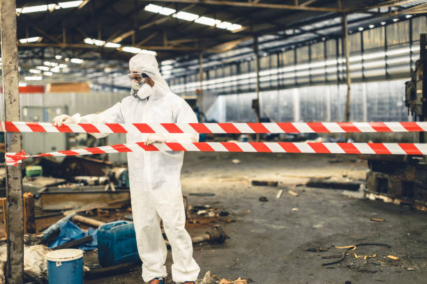 Professional Biohazard technician working in Westfield, IA